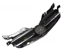 Grille calandre Mercedes SLK R170 de 1996 a 2004 Chrome Noir Brillant