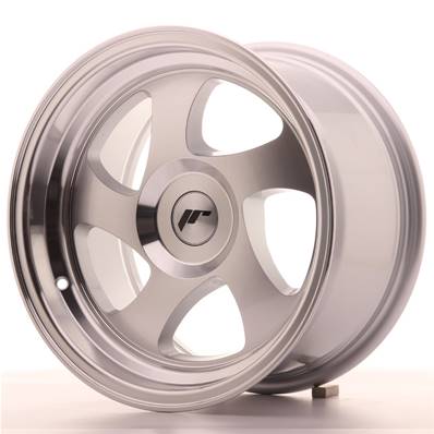 Jante JAPAN RACING JR15 15" x 8" Multi Perçage ET 20 Machined Face Silver