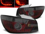 Paire de feux arriere Seat Ibiza 6J 08-12 LED rouge fume