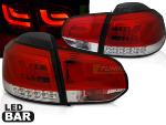 Paire de feux arriere VW Golf 6 08-12 LED BAR rouge blanc