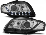 Paire de feux phares Audi A4 B7 de 2004 a 2008 Daylight led noir