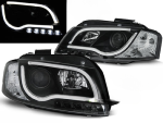Paire de feux phares Audi A3 8P de 2003 a 2008 Daylight DRL LTI led noir
