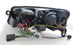 Paire de feux phares Audi A6 C6 4F de 2004 a 2008 chrome Tube Light DRL xenon