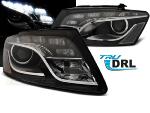 Paire de feux phares Audi Q5 08-12 Daylight led DRL noir