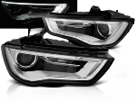 Paire de feux phares Audi A3 8V de 2012 a 2016 Tubelight Led DRL Noir
