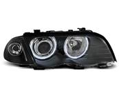 Paire de phares BMW serie 3 E46 Berline 98-01 angel eyes CCFL noir