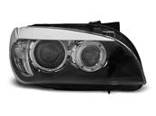 Paire de feux phares BMW X1 E84 de 2009 a 2012 angel eyes led noir