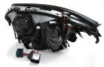 Paire de feux phares BMW serie 5 E60 / E61 de 2003 a 2007 angel eyes led noir