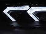 Paire de feux phares BMW serie 3 E92 / E93 de 2010 a 2013 Xenon LED DRL Noir