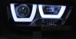 Paire de feux phares Dodge Charger LX 2 11-15 led U-type noir
