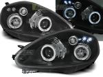 Paire de feux phares Fiat Grande Punto 05-08 angel eyes noir