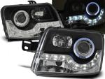 Paire de feux phares Fiat Panda 03-08 Daylight led noir