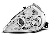 Paire de feux phares Ford Ka 96-08 angel eyes chrome