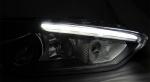 Paire de feux phares Ford Focus 14-18 LED DRL Noir