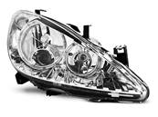 Paire de feux phares Peugeot 307 01-05 angel eyes chrome