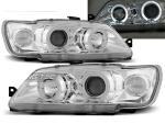 Paire de feux phares Peugeot 306 93-97 angel eyes chrome