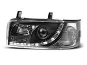 Paire de feux phares VW T4 Transporter 90-03 Daylight led noir