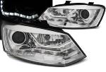 Paire de feux phares VW Polo 6R 09-14 Daylight led chrome