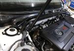Barre anti rapprochement avant Seat Leon 5F de 2012 a 2019 - Acier noir