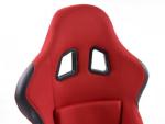 Paire de siege baquet Edition 2 Rouge Noir Tissus Fixe, non inclinable