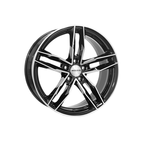 Jante 7,5x17 MONACO WHEELS RR8M pour AUDI A1 de 05/2010 a 10/2018 Gloss Black / Polished