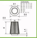 Filtre a air Green pour Mercedes Classe C C203 de 02-05 230-192cv