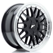 Jante JR Wheels JR23 16x7 ET20-45- 5 Trous sur mesure - Gloss Black w/ Machined Lip