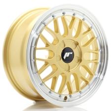 Jante JR Wheels JR23 16x7 ET20-45- 5 Trous sur mesure - Gold w/ Machined Lip