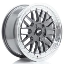 Jante JR Wheels JR23 17x7,5 ET20-40- 5 Trous sur mesure - Hyper Gray w/ Machined Lip