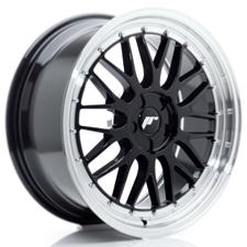 Jante JR Wheels JR23 19x8,5 ET20-45- 5 Trous sur mesure - Gloss Black w/ Machined Lip