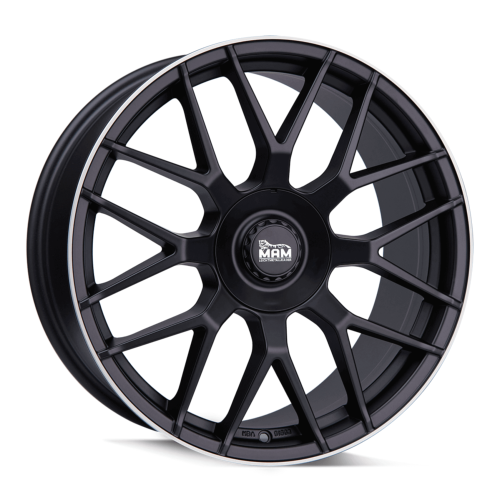 Jante Mam GT1 22x10 ET20 5/112 Matt Black Lip Polish