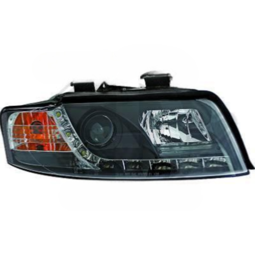 Paire Phares avant Daylight DRL Audi A4 8E 2000 a 2004 Noir led
