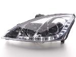 Paire de feux phares Daylight Led Ford Focus 01-04 Chrome