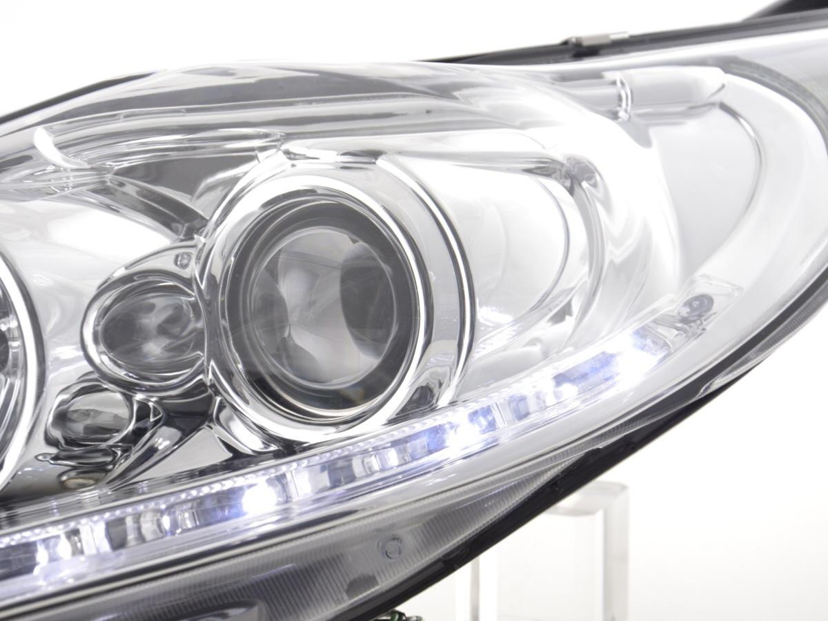 Paire De Feux Arrière LED Pour Ford Fiesta IV (1995-2002) - Chrome Pilot - Neufs Sous Emballage