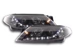 Paire de feux phares Daylight Led Renault Laguna 2 01-05 Noir