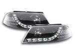 Paire de feux phares Daylight DRL Led VW Passat 3BG de 00-05 Noir