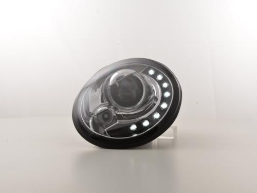 Paire de feux phares Daylight Led VW New Beetle 9C 98-05 chrome