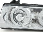 Paire de feux phares Angel Eyes BMW serie 3 E36 Break 92-98 chrome