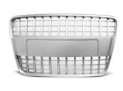 Grille de calandre pour Audi Q7 de 2005 a 2009 argent look Sport