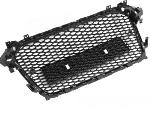 Calandre pour Audi A4 B8 de 2012 a 2015 Look Sport Noir Brillant PDC