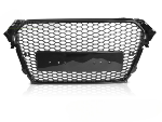 Calandre pour Audi A4 B8 de 2012 a 2015 Look Sport Noir Brillant PDC