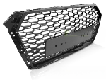 Calandre pour Audi A4 B9 de 2015 a 2019 Look Sport Noir brillant PDC