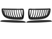 Paire grilles calandre BMW serie 3 E90 / E91 05-08 noir mat