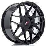 Jante JR Wheels JR18 17x7 ET20-40 - 4 trous sur mesure - Noir brillant