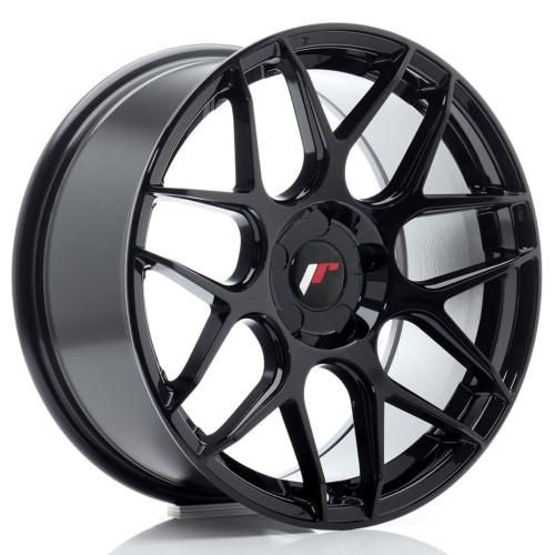 Jante JR Wheels JR18 17x8 ET20-35 - 5 trous sur mesure - Noir brillant