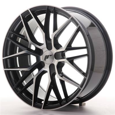 Jante JAPAN RACING JR28 19x8,5 ET20-40 5H BLANK Glossy Black Machined Face