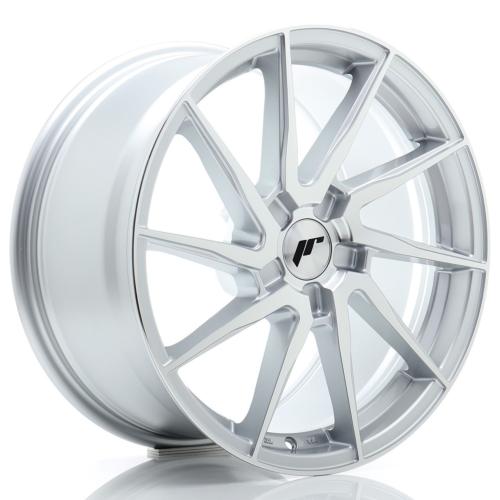 Jante JR Wheels JR36 18x8 ET20-45 - 5 trous sur mesure - Silver machined face