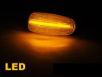 Paire Clignotant Repetiteur Mercedes CLK W208 1997 a 2002 Blanc LED