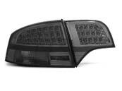Paire de feux arriere Audi A4 B7 berline 11/2004 11/2007 LED fume