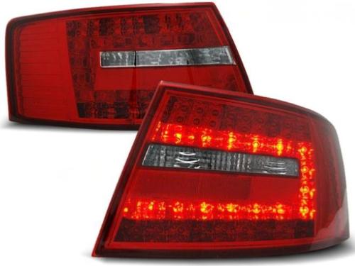 Paire de feux arriere Audi A6 C6 berline de 04/2004 a 2008 LED rouge et blanc